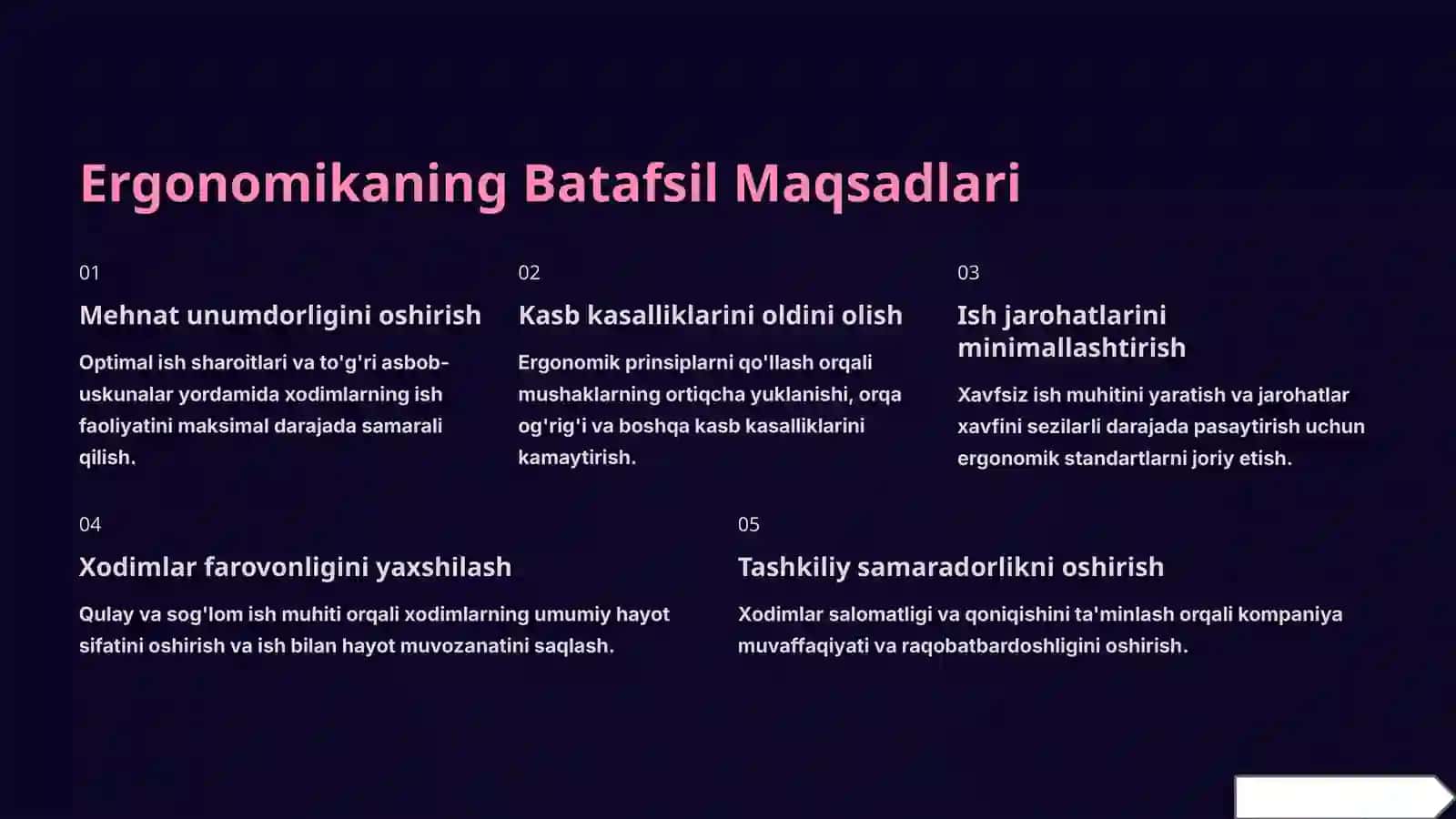 Ergonomika: Inson va Ish Muhitining Uyg'unligi 4