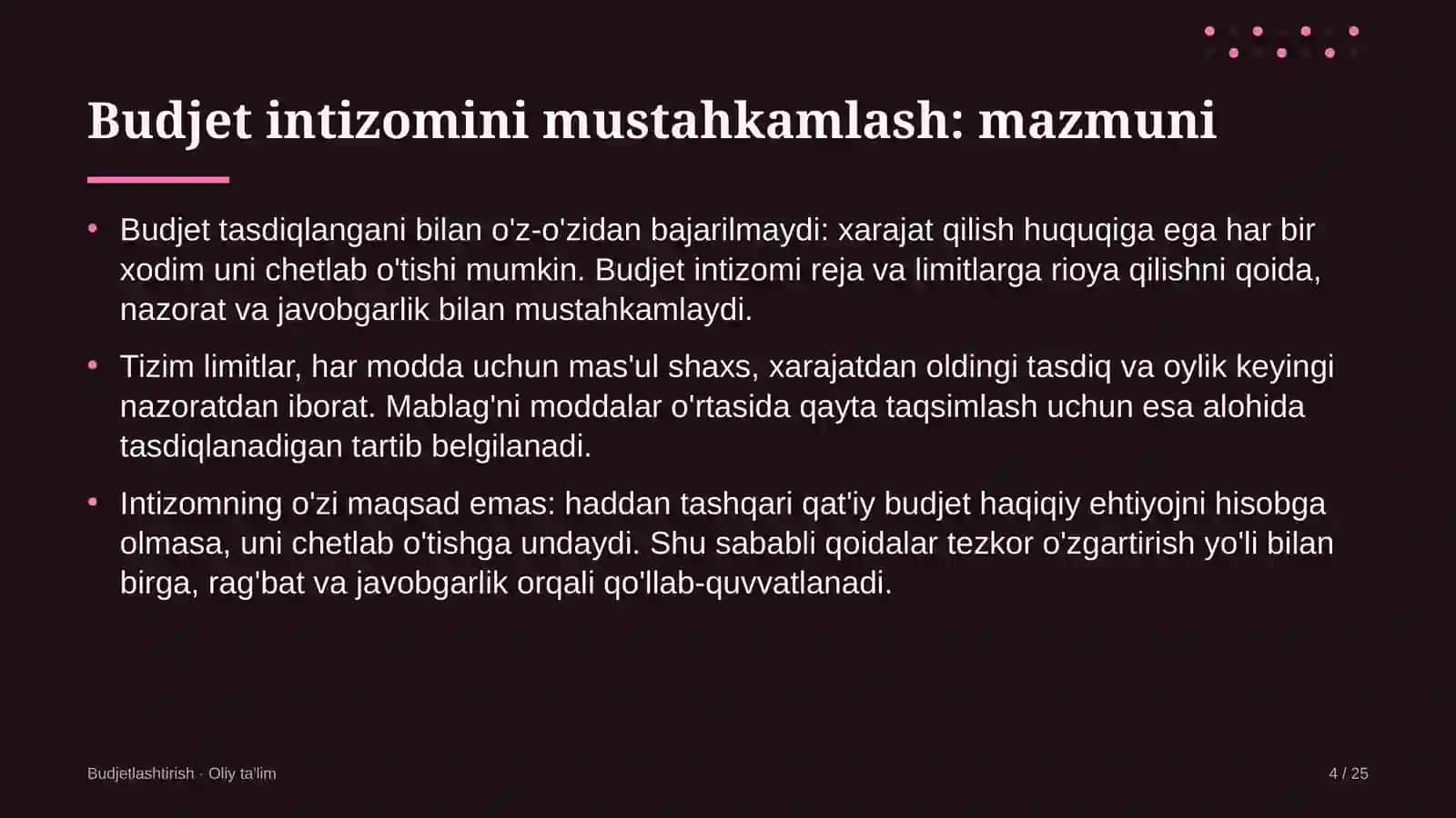 marosim xizmatlarida budjet intizomini mustahkamlash 7695 4