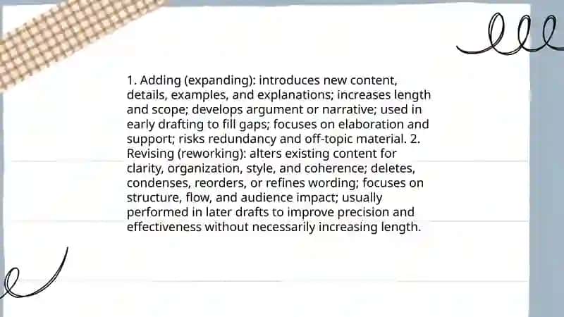 Additing and revising 4