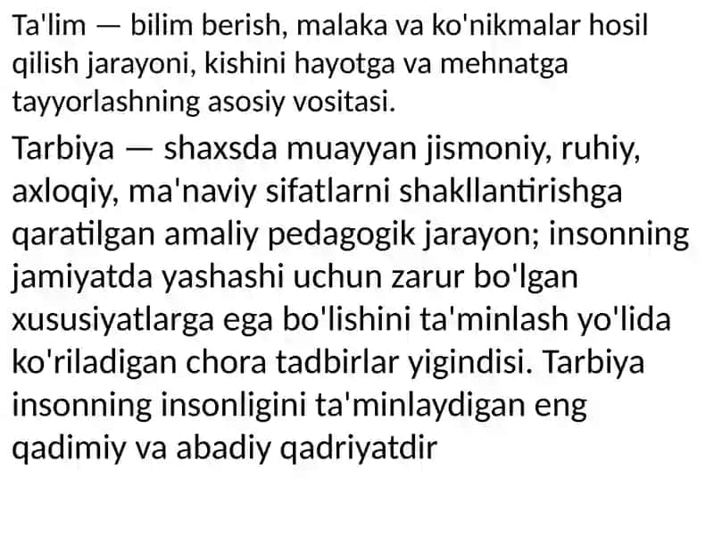 Islomdinig'oyalarining ta'lim tarbiyasi 4