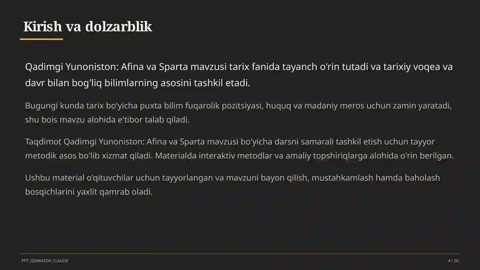 Qadimgi Yunoniston: Afina va Sparta (6-sinf) 4
