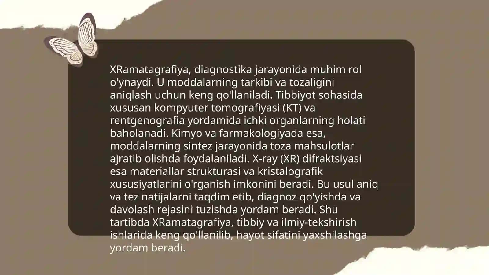 XRamatagrafiyaning tibbiy izlanishdagi imkonyatlari 4