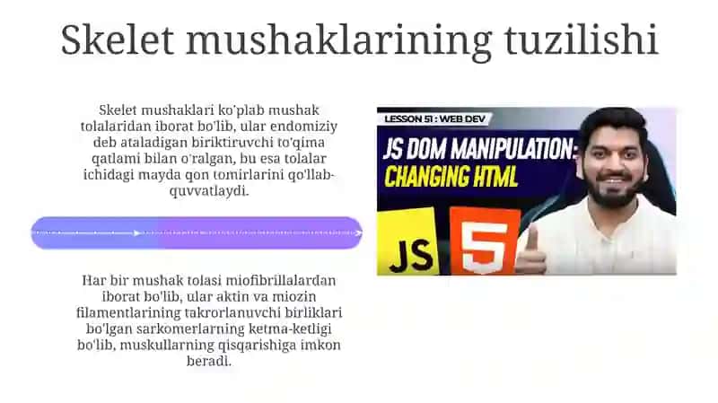 Muskullar tuzilishi - Miologiya 4