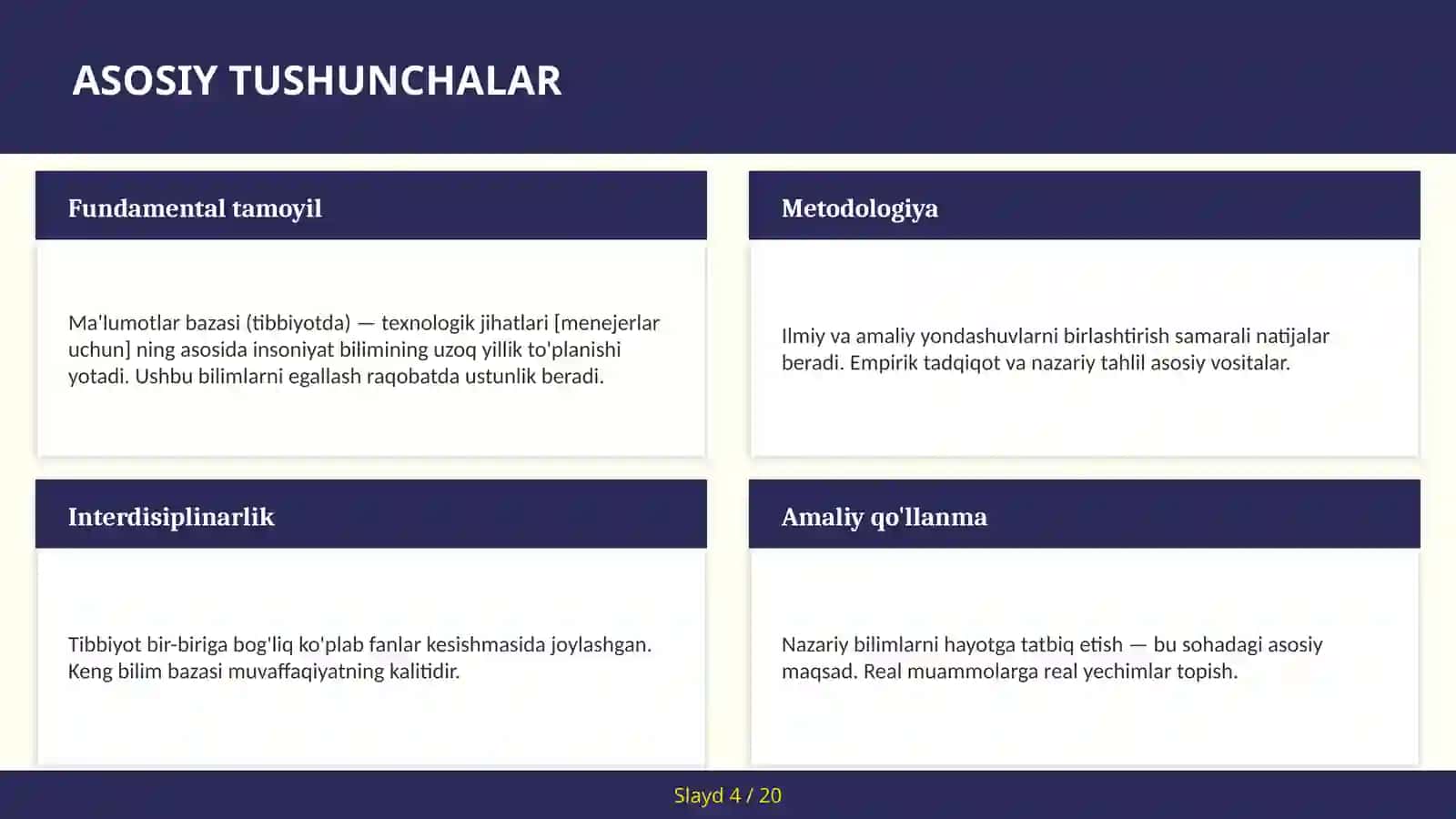 Ma'lumotlar bazasi (tibbiyotda) — texnologik jihatlari [menejerlar uchun] 4