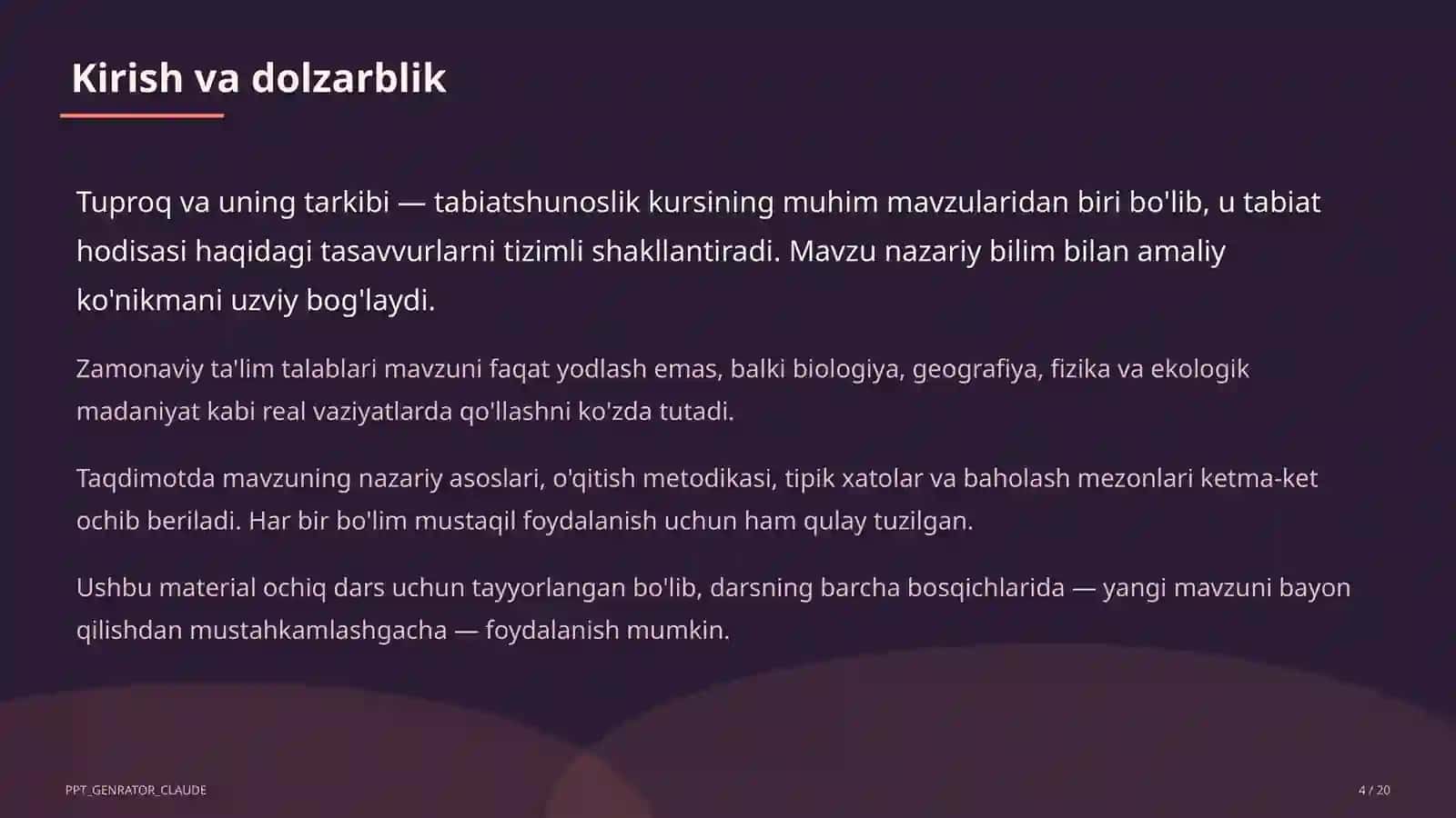Tuproq va uning tarkibi (2-sinf) 4