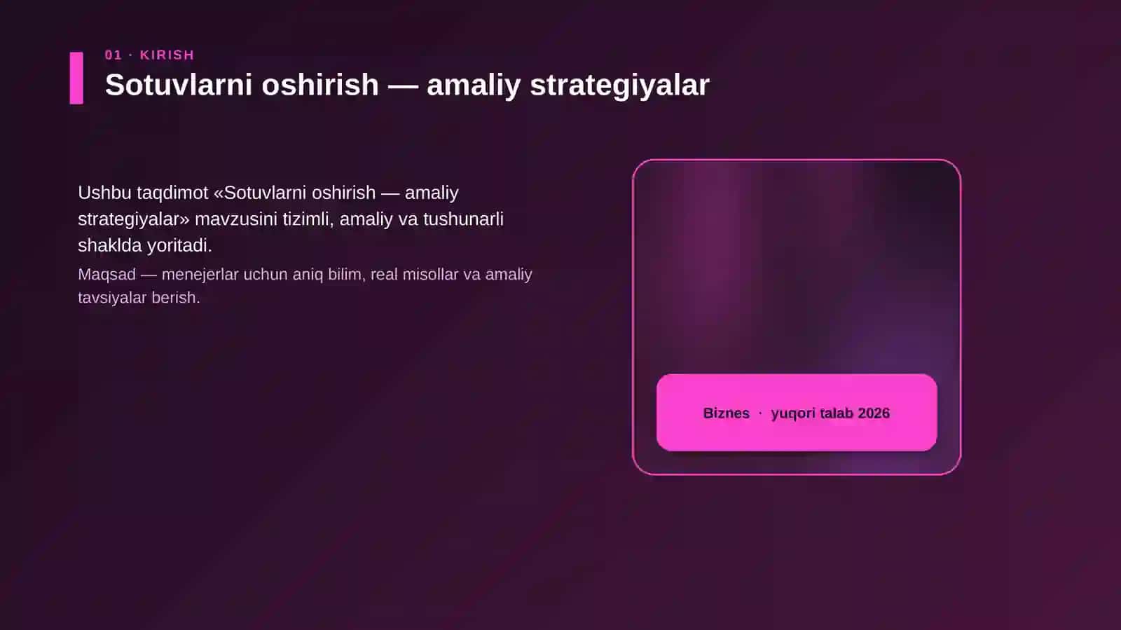 Sotuvlarni oshirish — amaliy strategiyalar 4