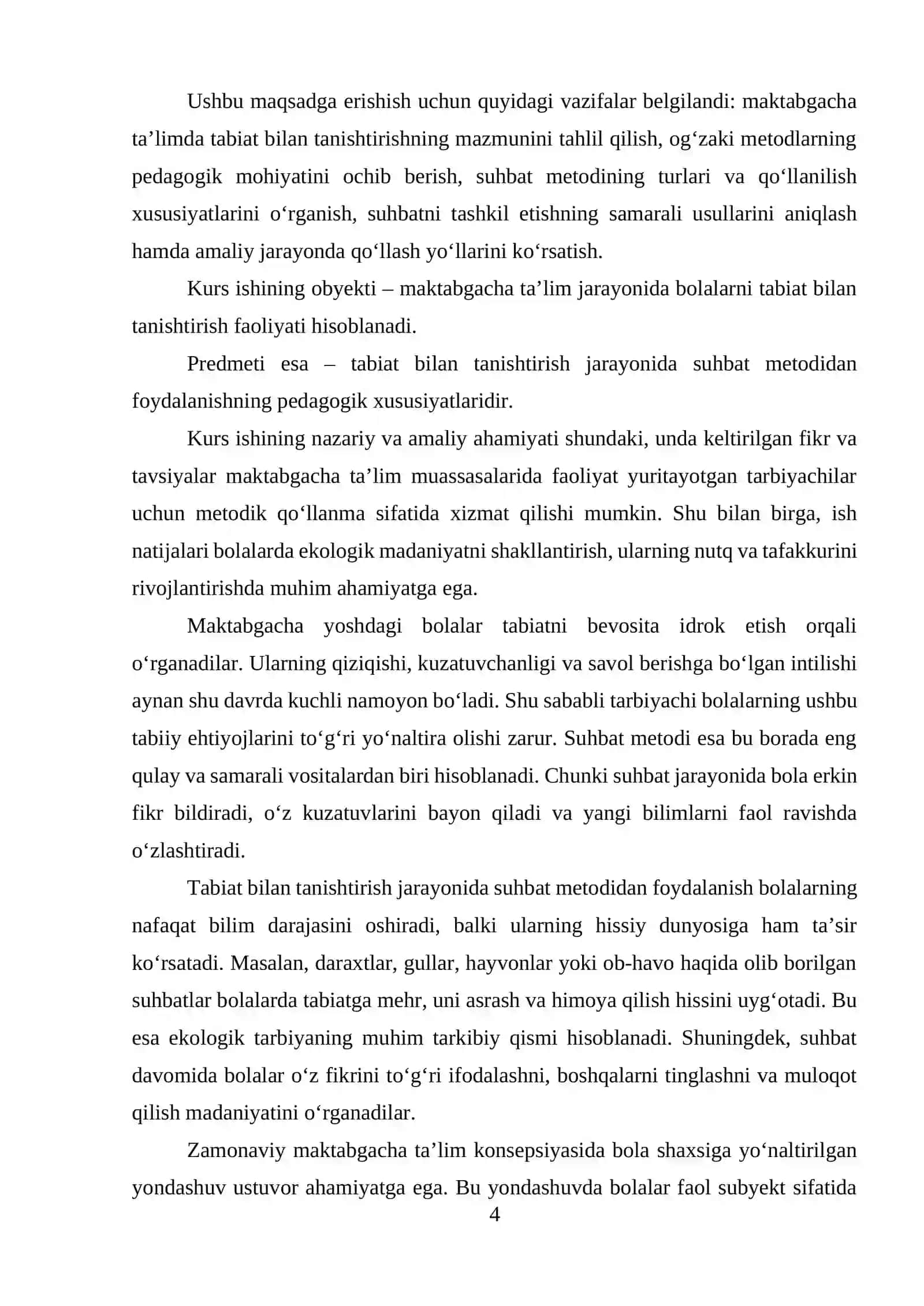 Tabiat bilan tanishtirishning og‘zaki metodlarining nazariy asoslari 4
