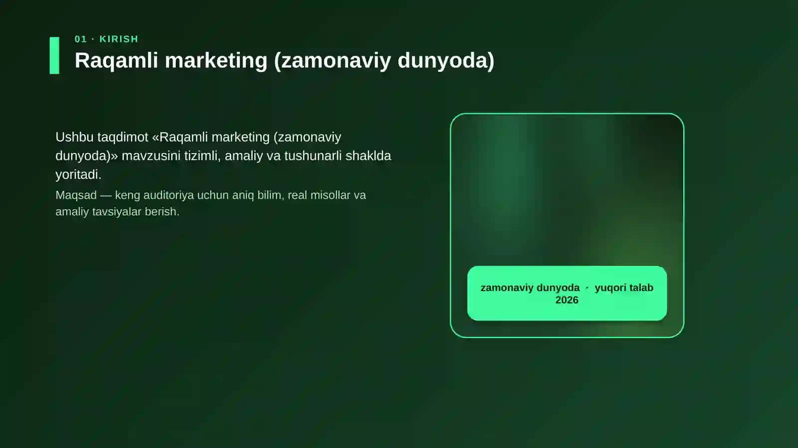 Raqamli marketing (zamonaviy dunyoda) 4