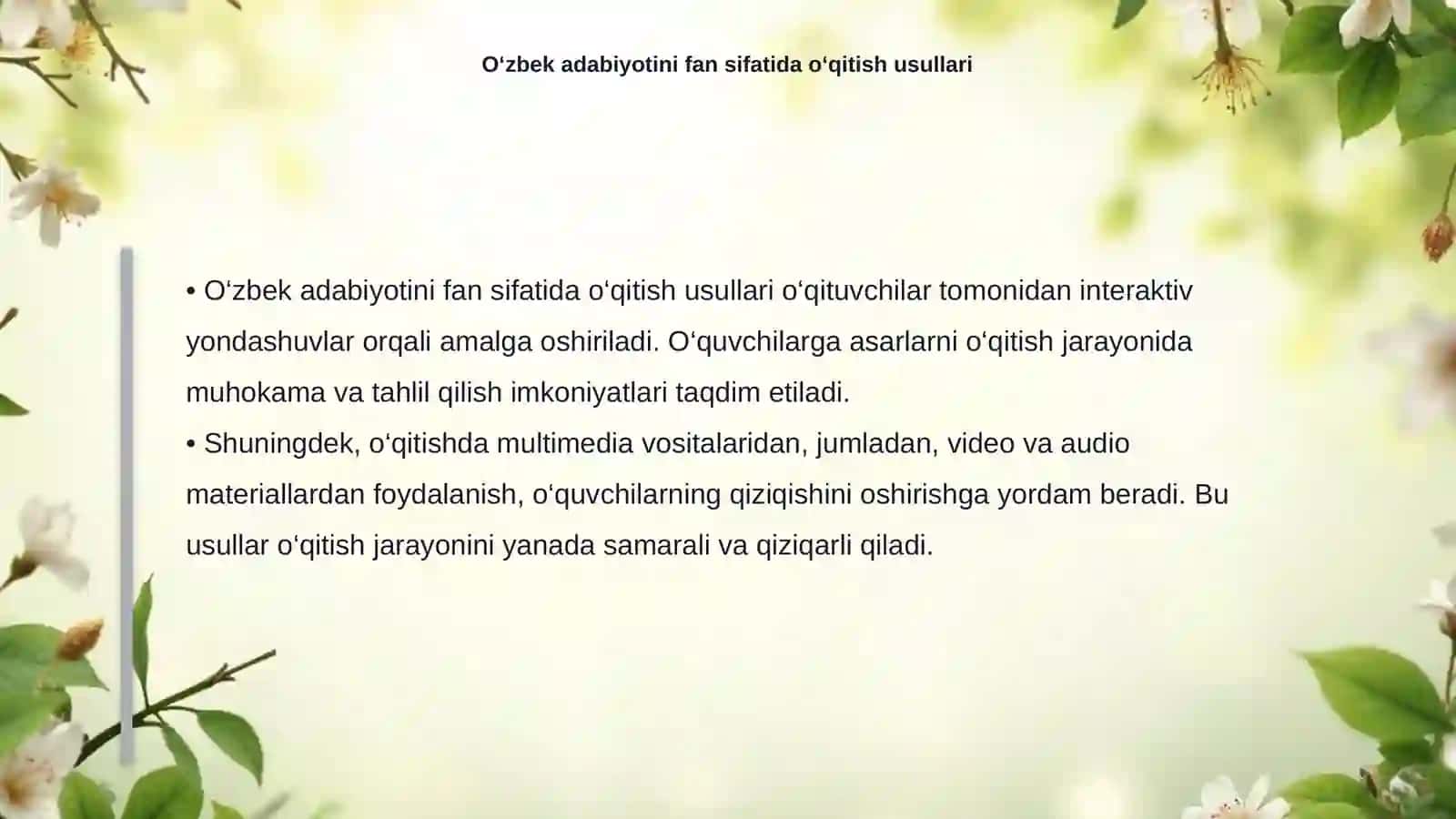 O‘zbek adabiyotini fan sifatida oʻqitish tarixi haqida 4