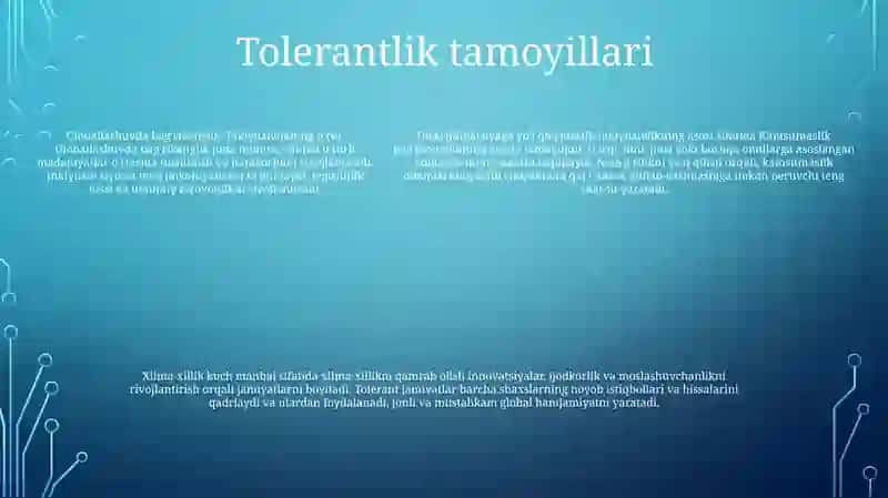 Globallashuv Jarayonlarida BagʻRikenglik Tamoyillarining Tutgan OʻRni 4