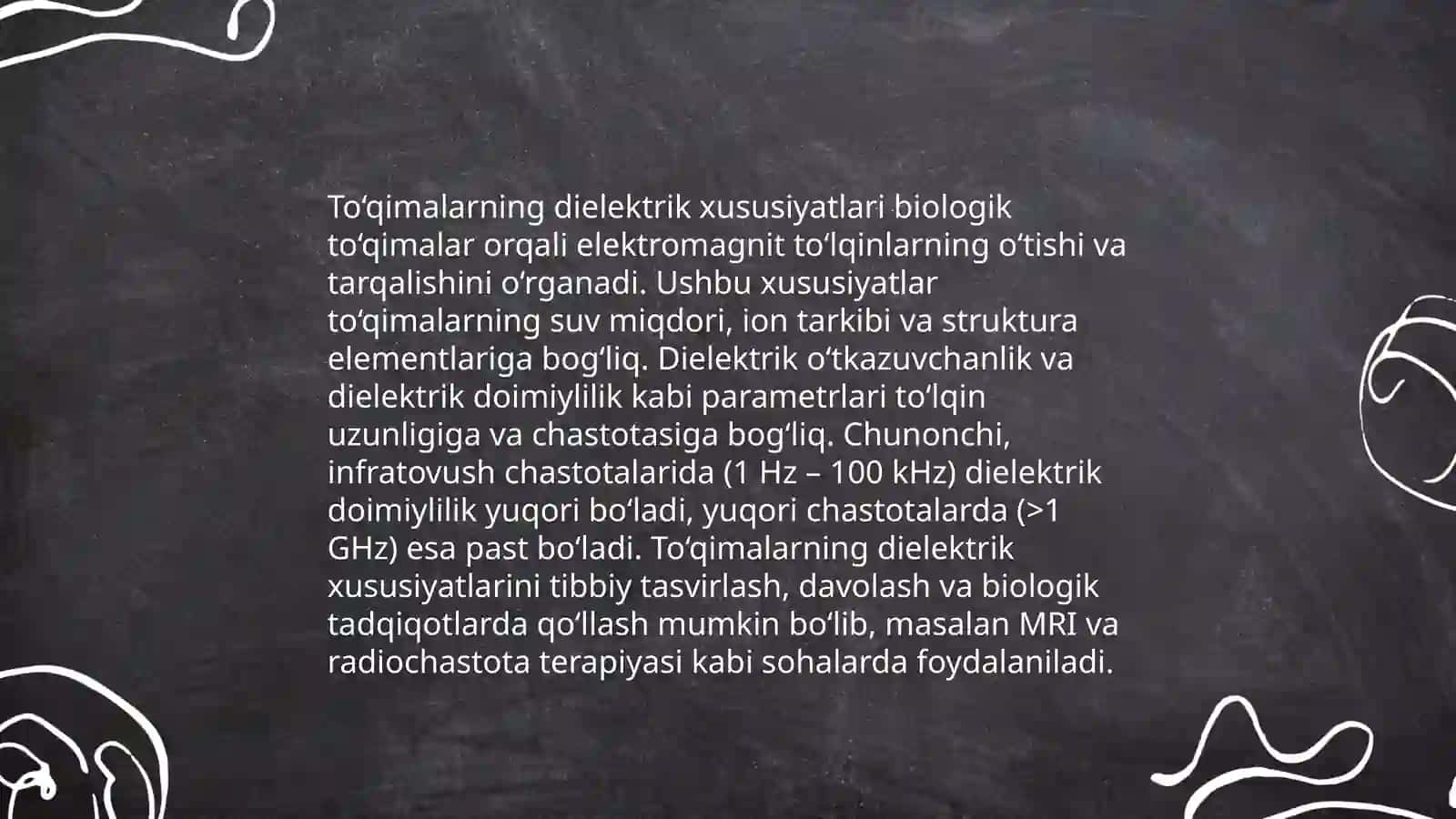 Biologik to‘qimalar va suyuqlikning o‘zgarmas tokda elektr o‘tkazuvchinligi 4