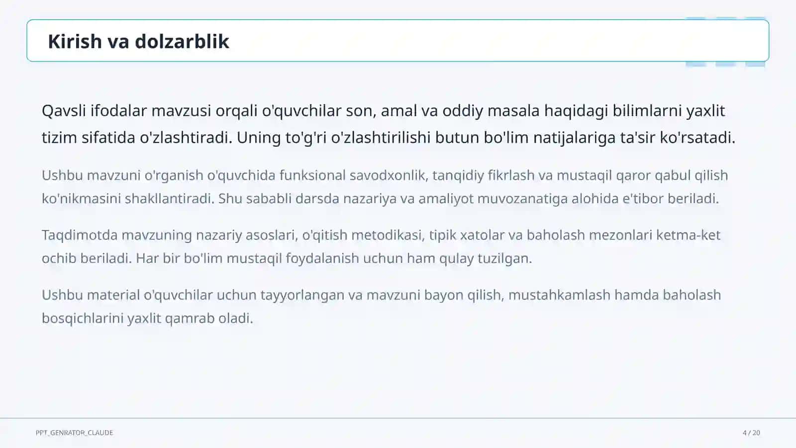 Qavsli ifodalar (2-sinf) 4
