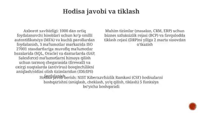 Xavfsizlikka oid trening 4