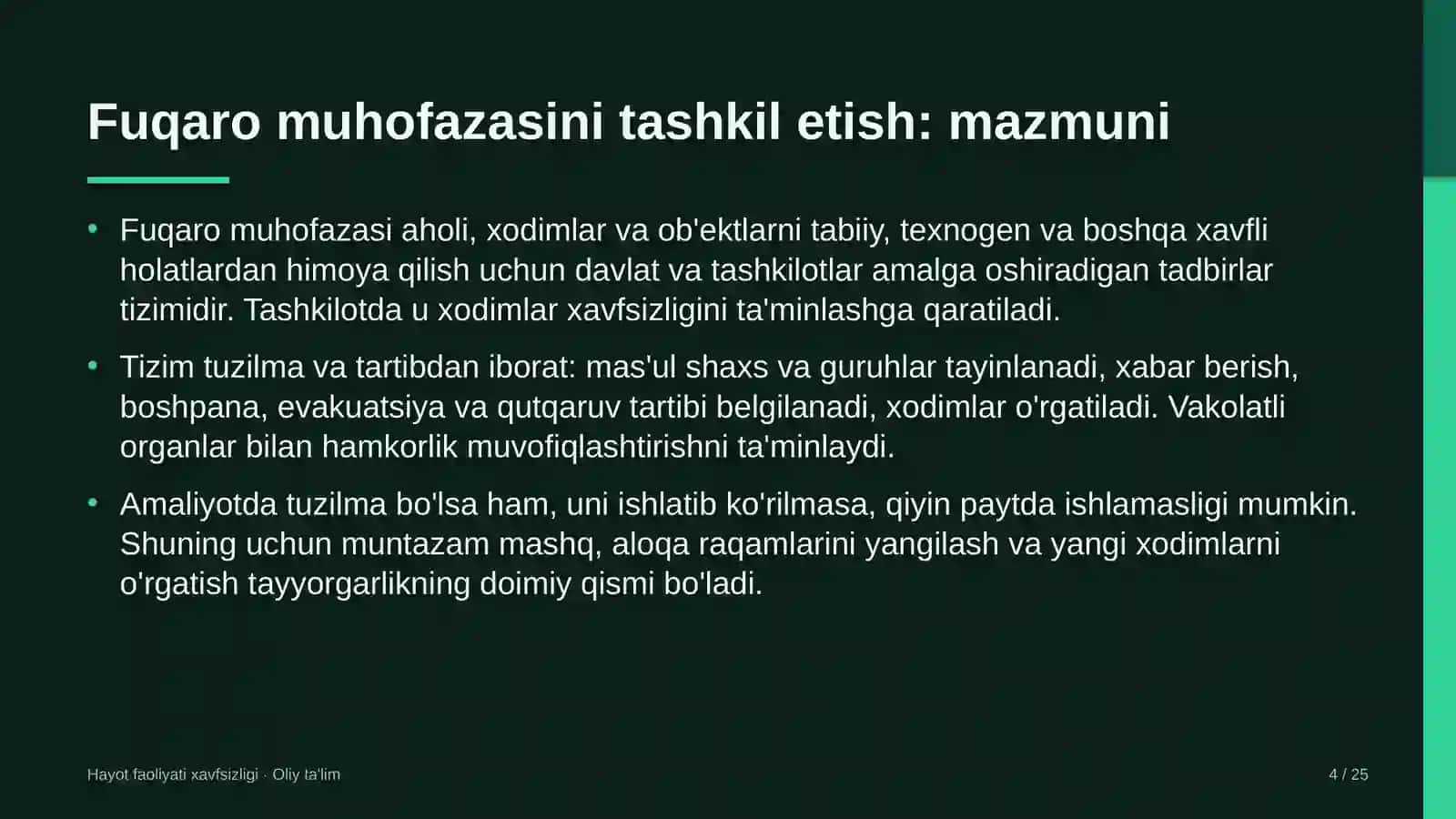 Yog'-moy sanoatida fuqaro muhofazasini tashkil etish 4