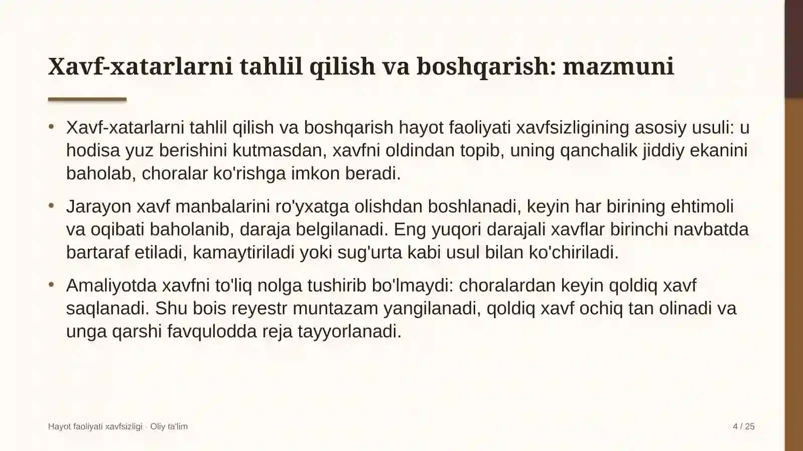 Yuridik firmalarda xavf-xatarlarni tahlil qilish va boshqarish 4