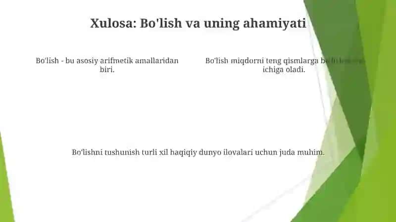 Bo'linish va uning ta'rifini tushunish 4