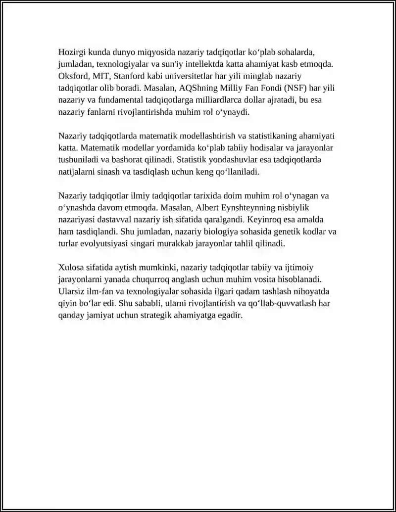 ILMIY TADQIQOTLARNING TURLARI 4
