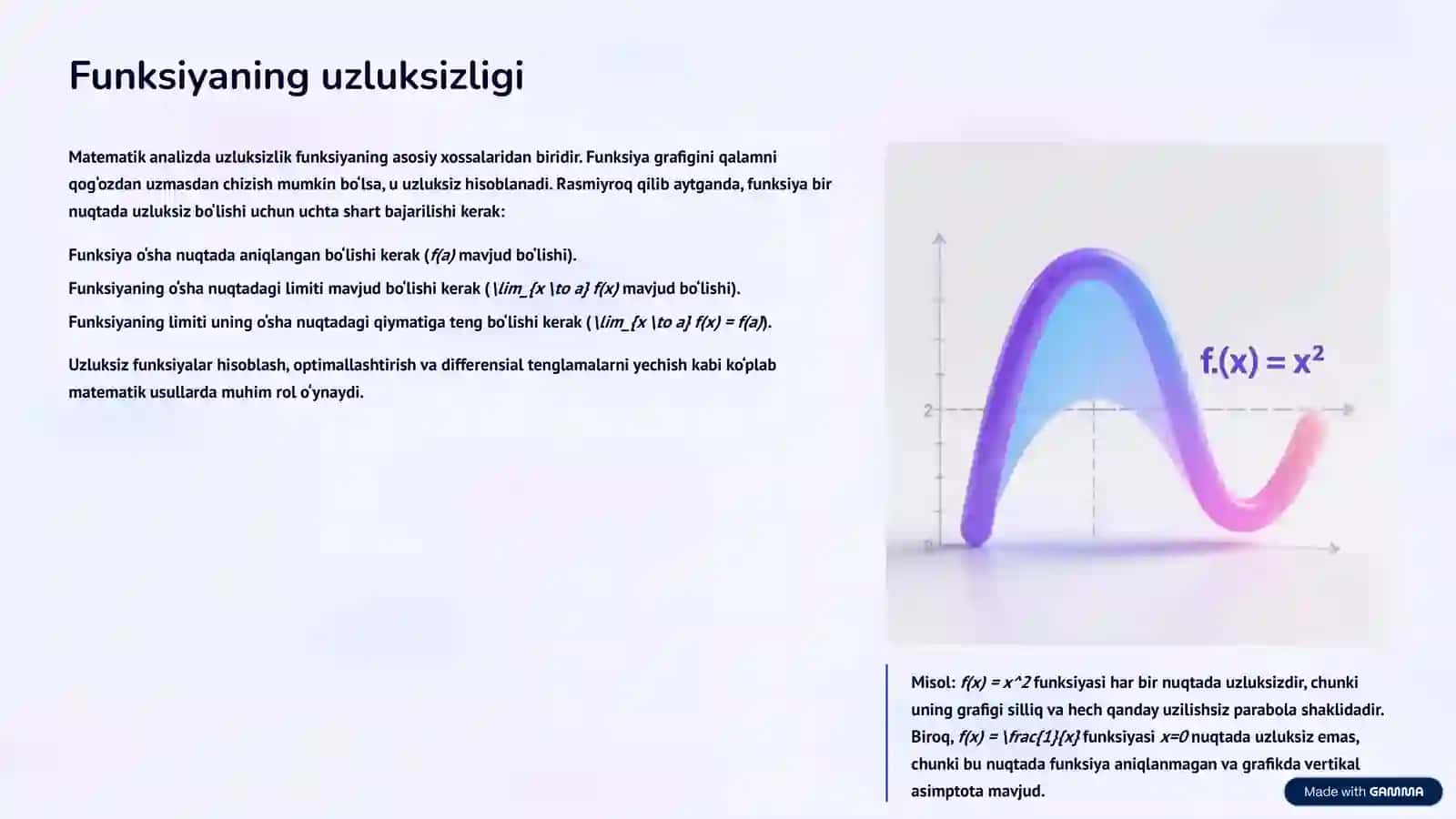 Funksiya Xossalari: Matematikadan Asosiy Tushunchalar 4