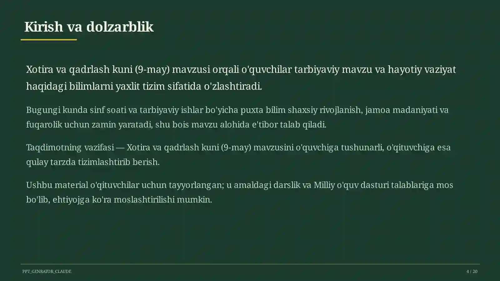 Xotira va qadrlash kuni (9-may) 4