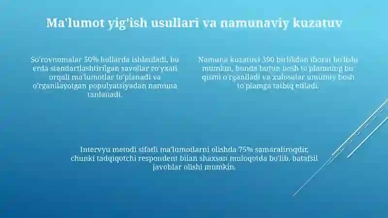 Statistik kuzatuv metodologiyasi 4
