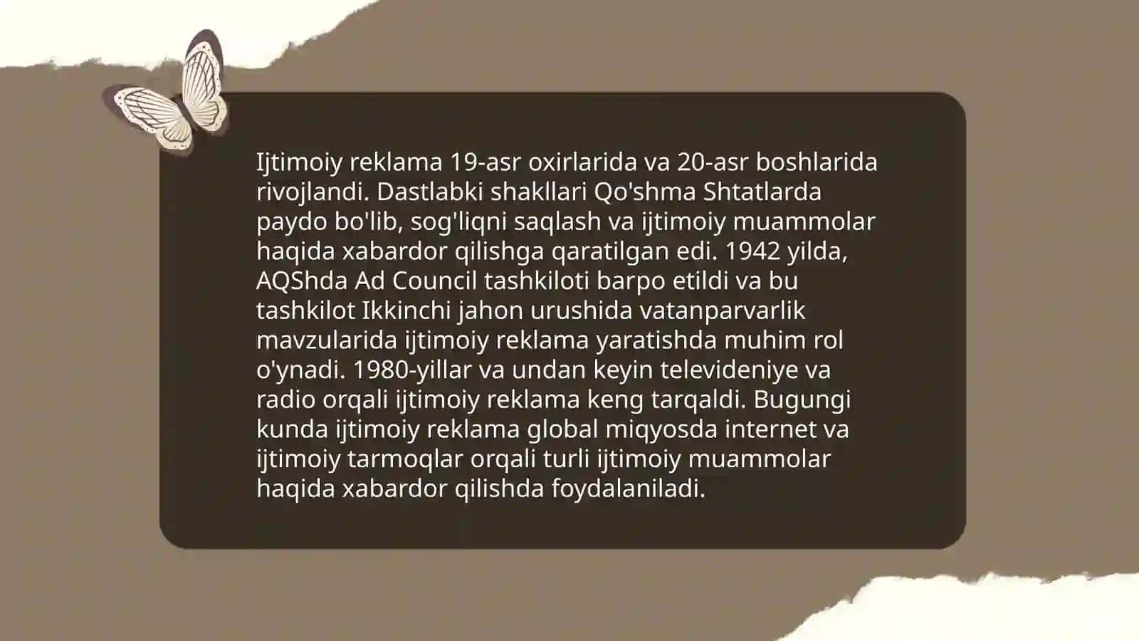 Reklamaning ijtimoiy mazmun mohiyati 4