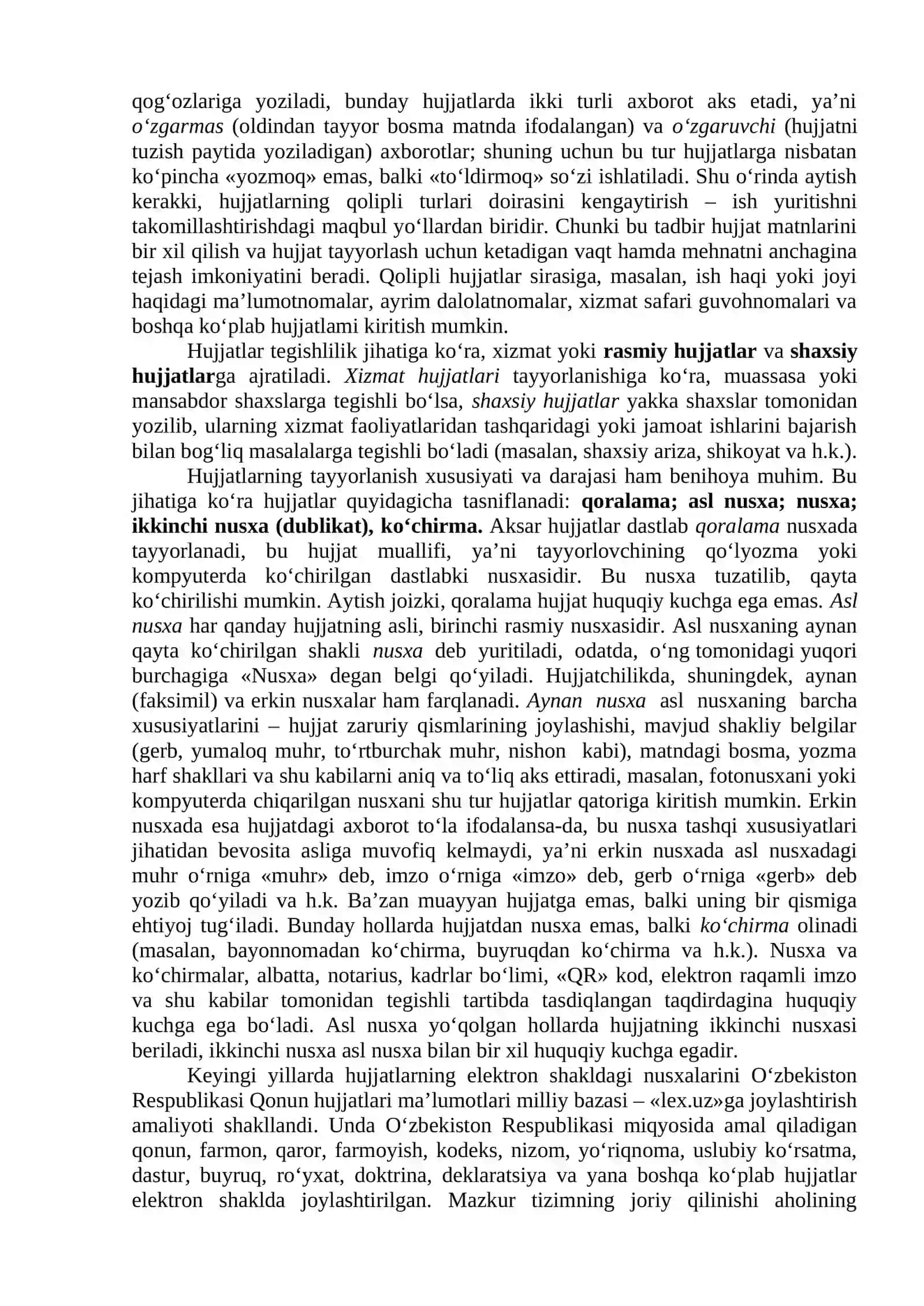 6-mavzu. Hujjat turlari va ularning xususiyatlari 4
