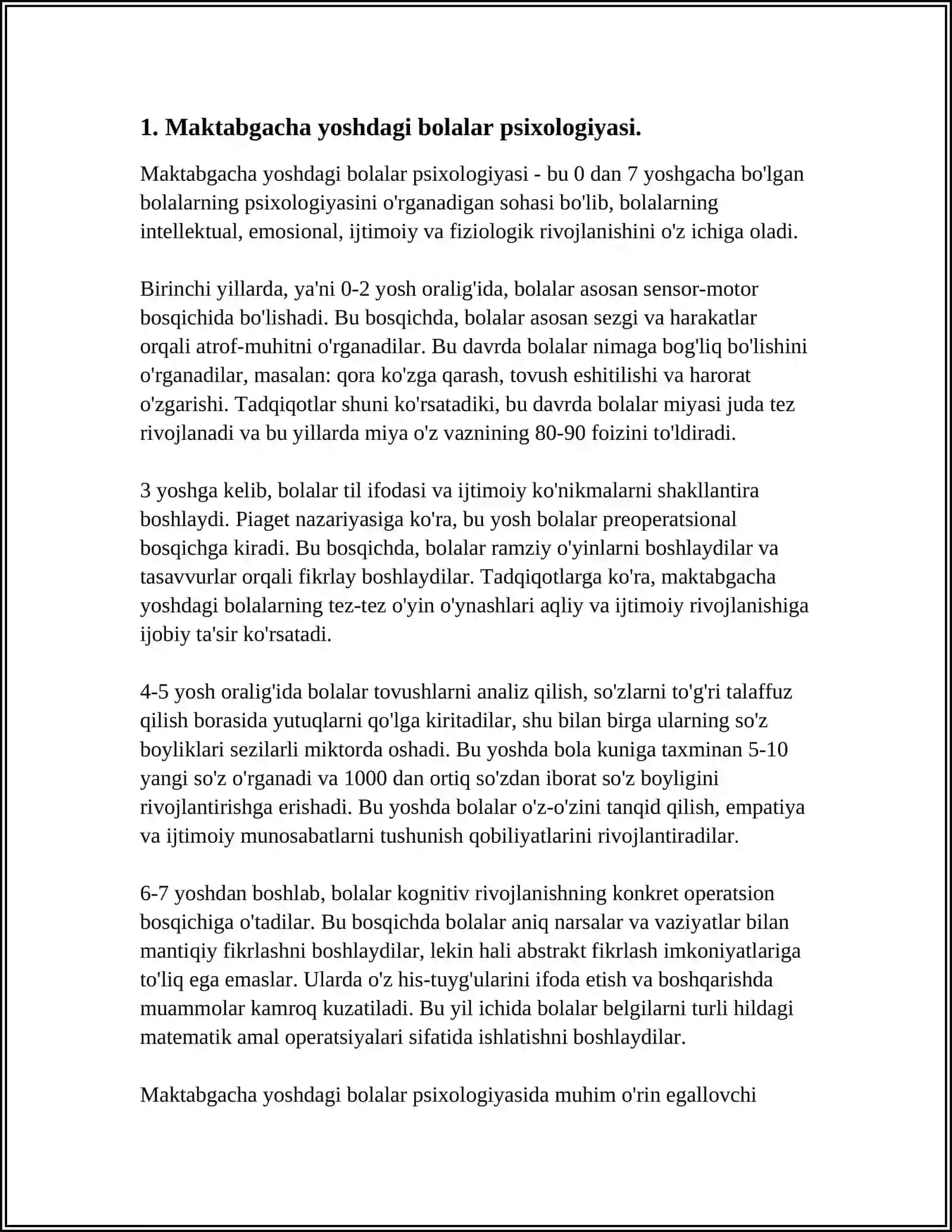Maktabgacha yoshdagi bolalar psixologiyasi 4
