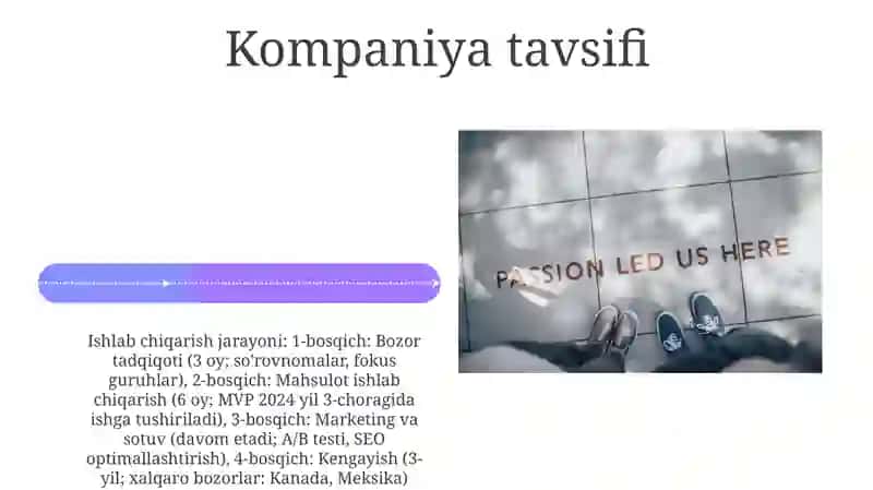 Biznes reja mazmuni va tuzish tartibi 4
