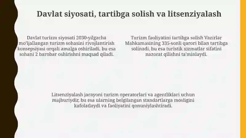 Turizm tadbirkorligida biznes-muhit va huquqiy asoslar 4