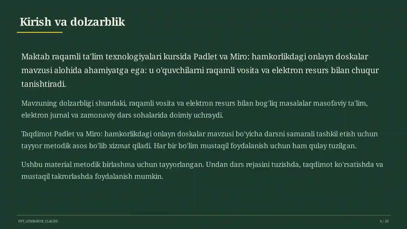Padlet va Miro: hamkorlikdagi onlayn doskalar 4