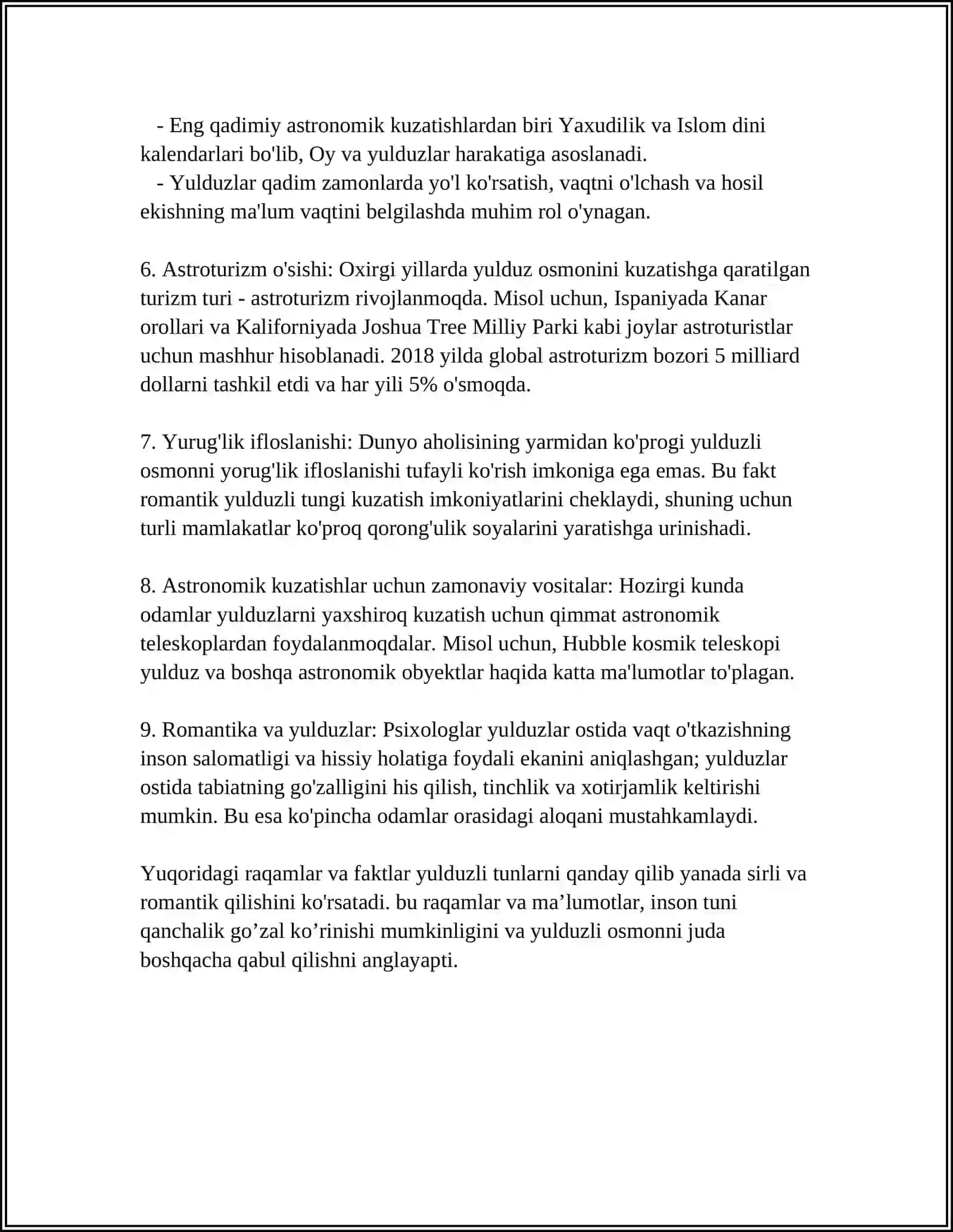 Yulduzli Tunlarda Romantika 4