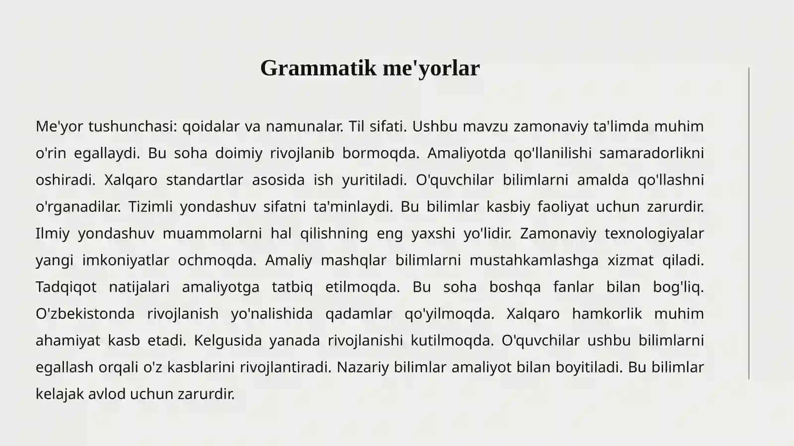 ADABIY TIL ME'YORLARI 4