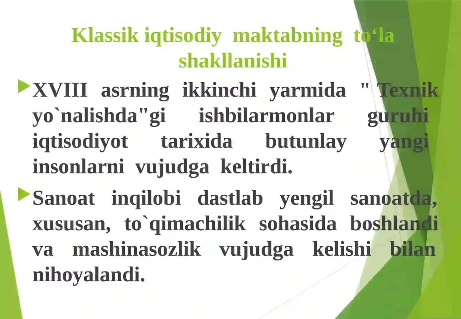 Klassik iqtisodiy maktabning to'la shakllanishi 4