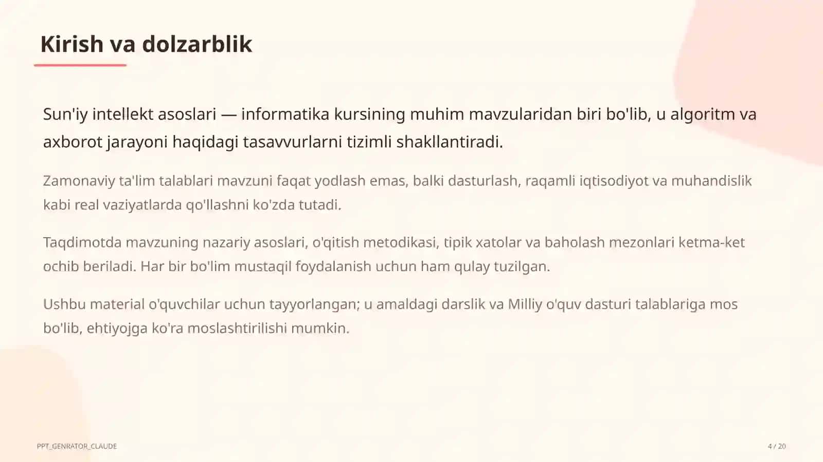 Sun'iy intellekt asoslari (10-sinf) 4
