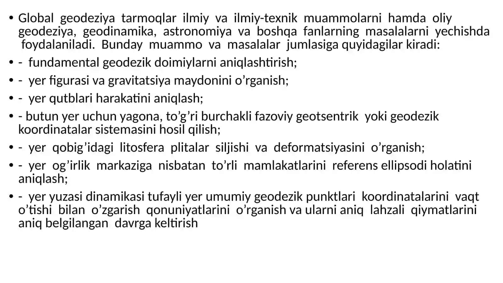 Geodezik tarmoqlar va ularning ahamiyati 4