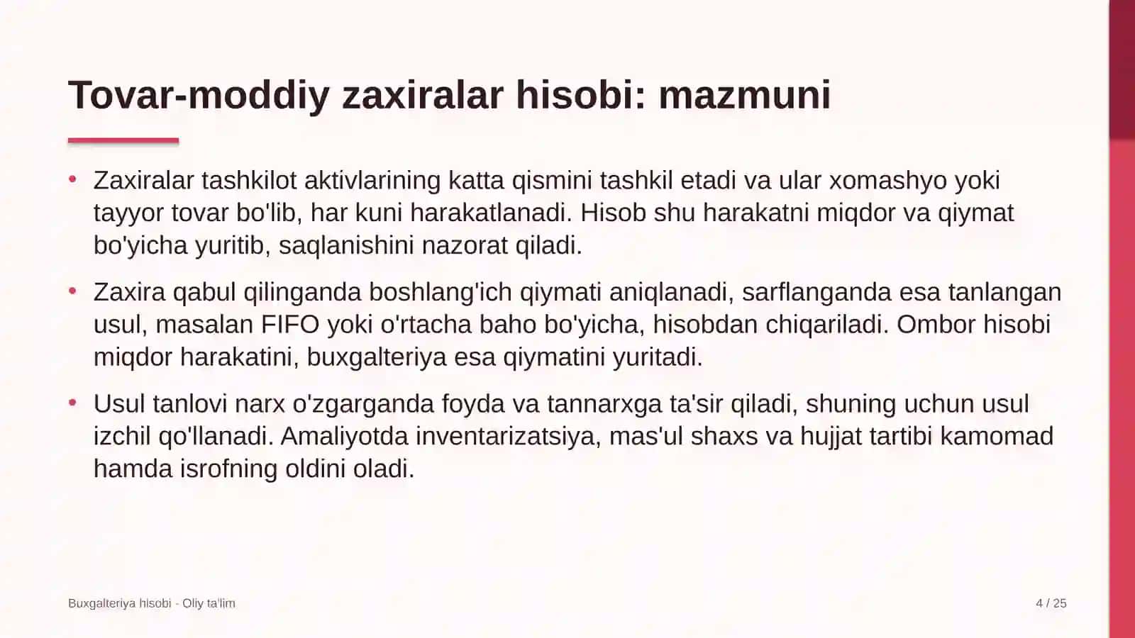 sement zavodlarida tovar moddiy zaxiralar hisobi 7195 4