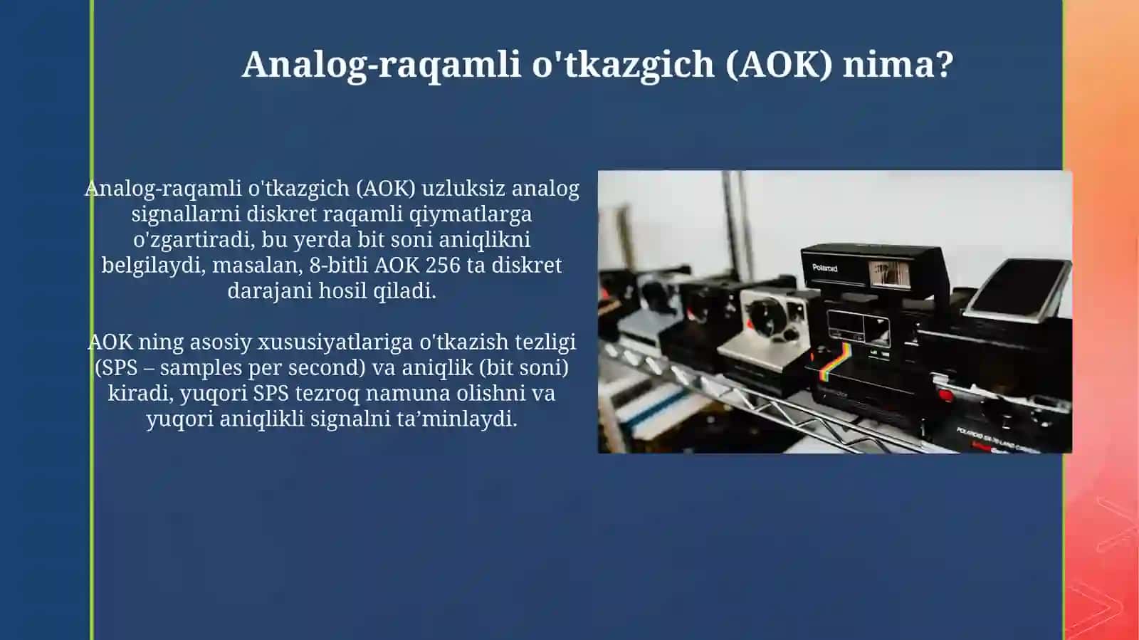 Analog-raqamli va raqam-analogli oʻzgartirgichlar 4