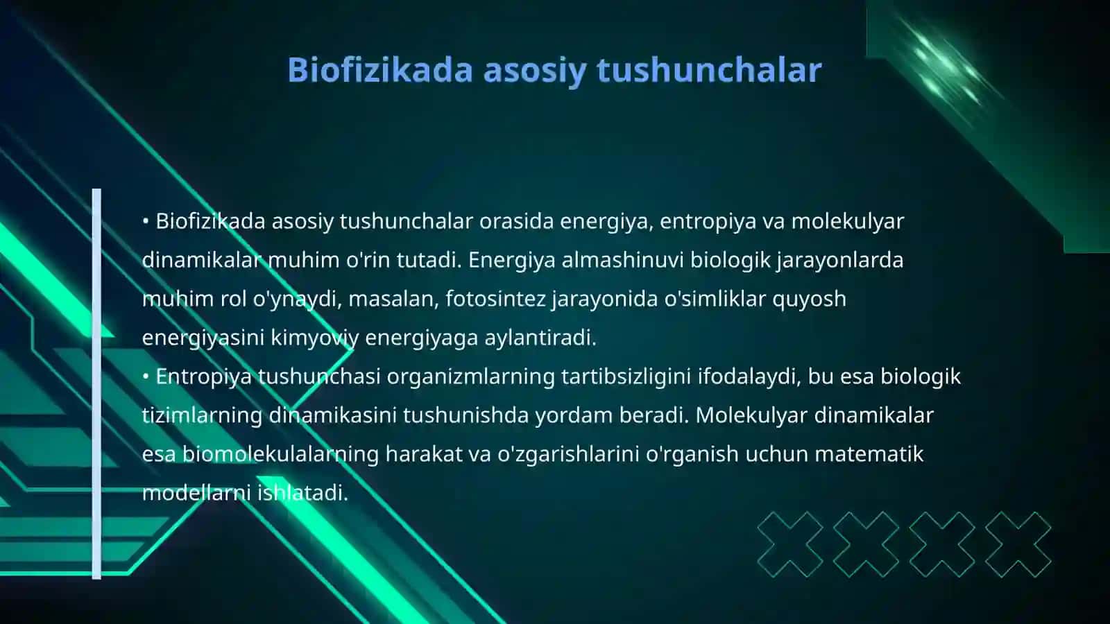 Biofizika asoslari 4