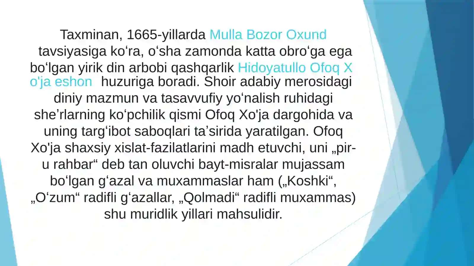 O’zbek adabiyoti tarixi va yangi o’zbek adabiyoti 4