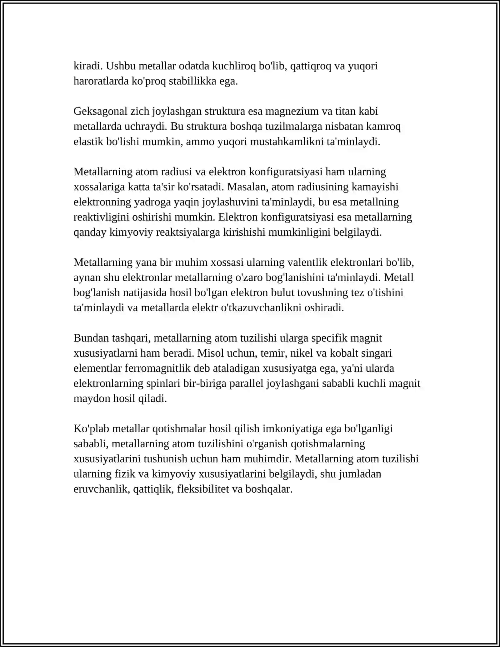 METALLAR KIMYOSI 4