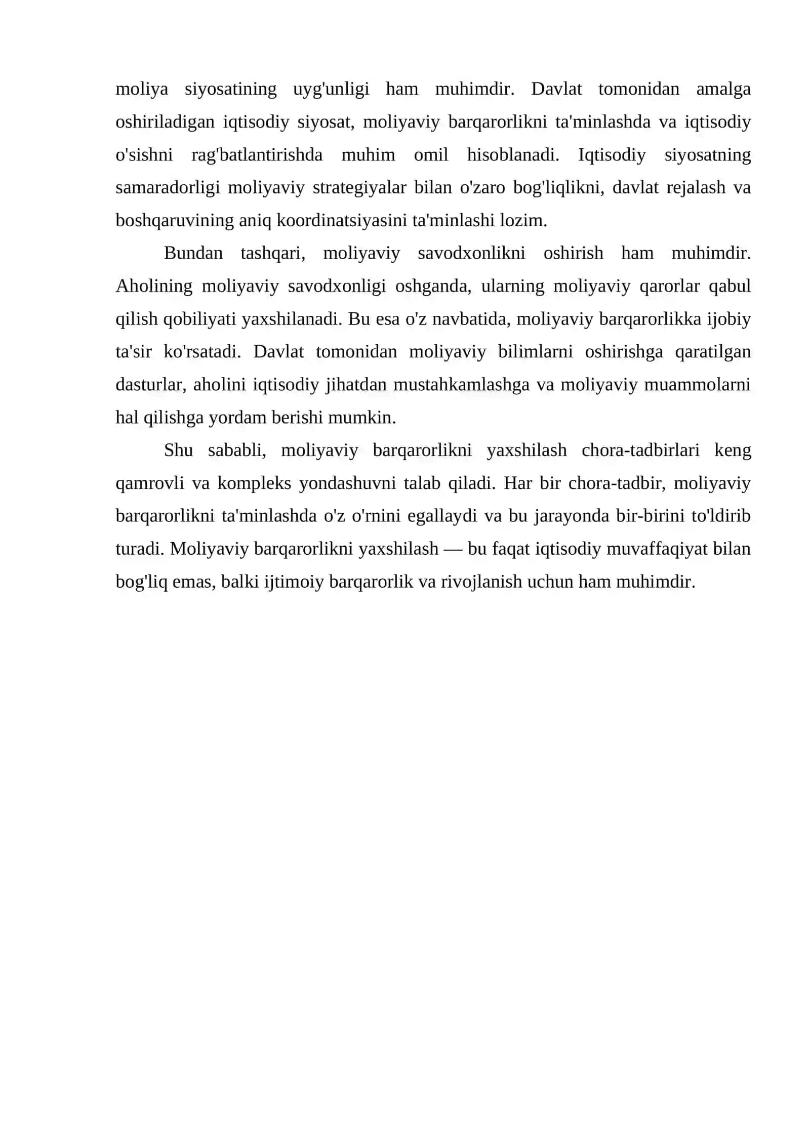 Moliyaviy barqarorlikni yaxshilash chora-tadbirlarini aniqlash 4
