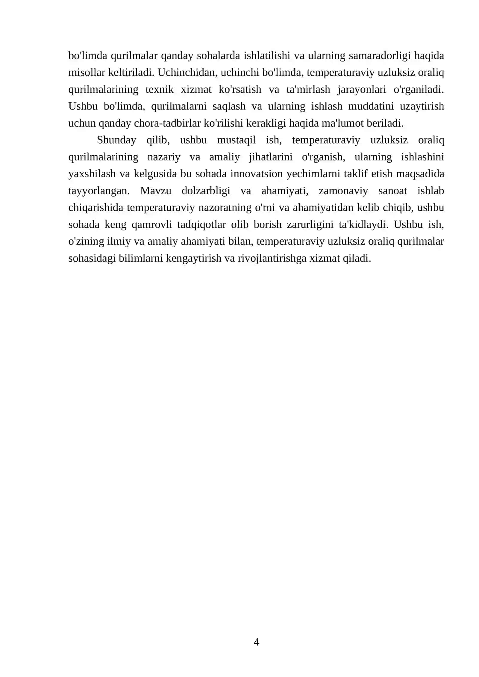 Temperaturaviy Uzluksiz Oraliq Qurilmalar 4