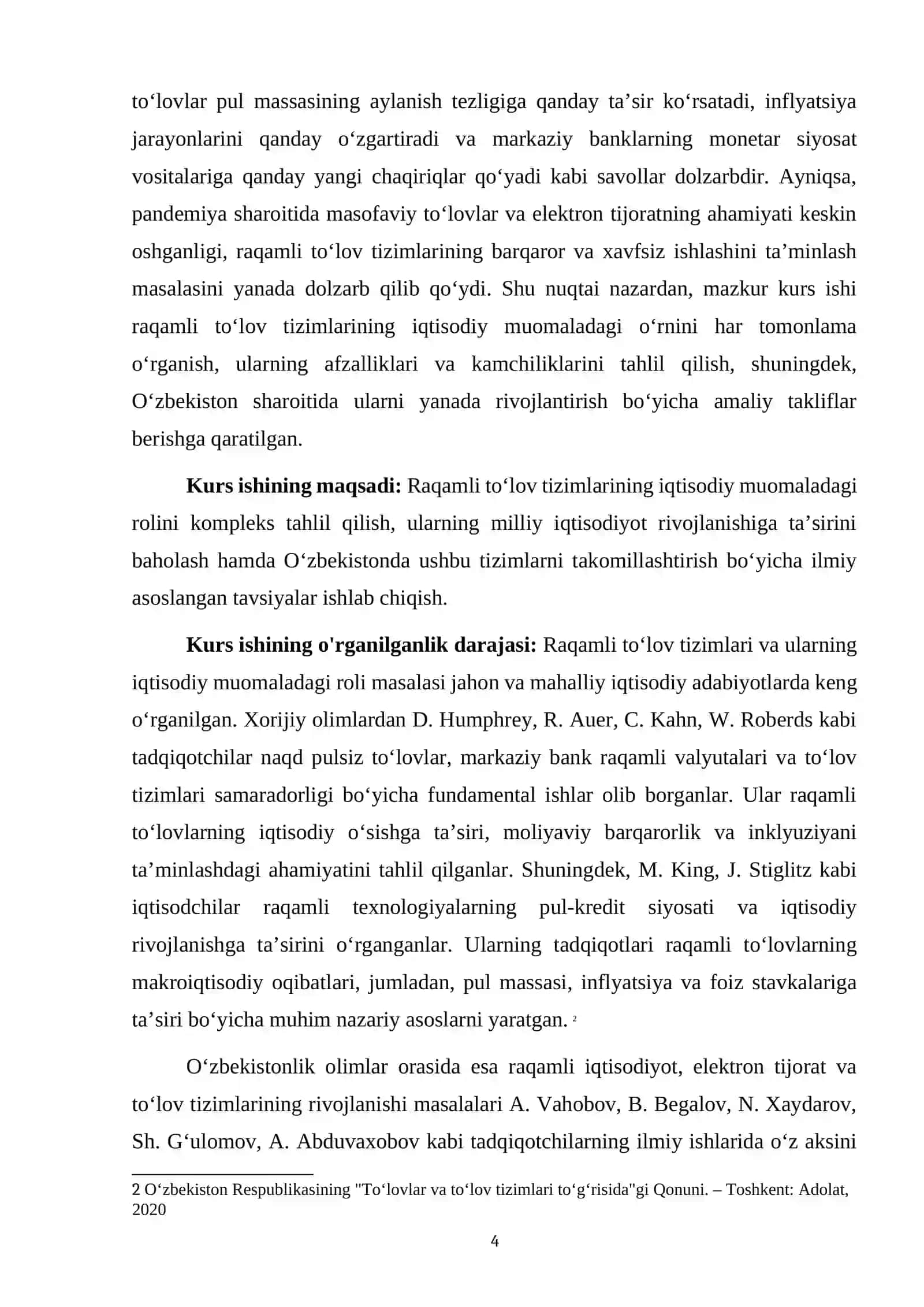 RAQAMLI TO‘LOV TIZIMLARINING NAZARIY ASOSLARI VA RIVOJLANISH BOSQICHLARI 4