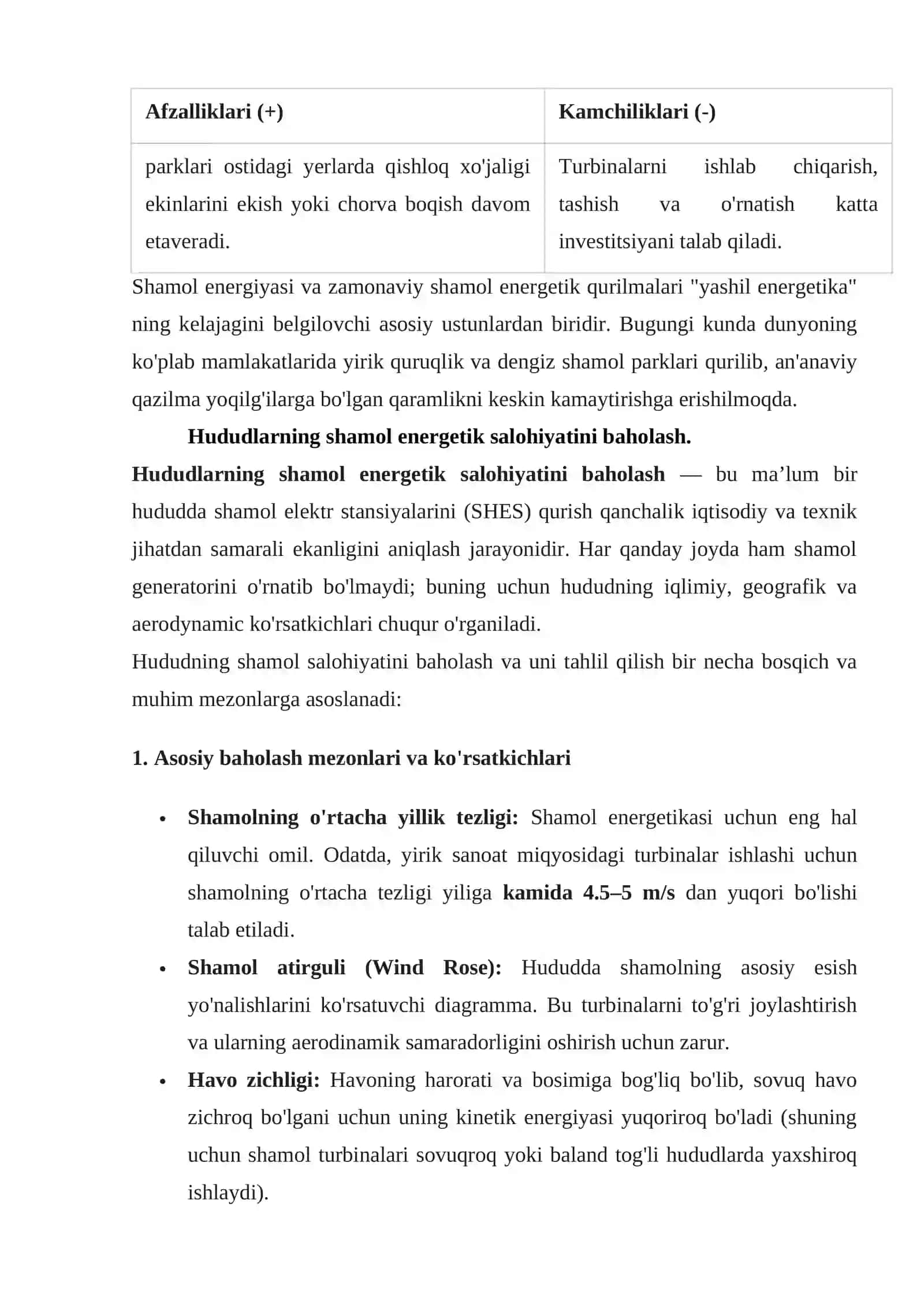Shamol energiyasi va shamol energetik qurilmalari 4