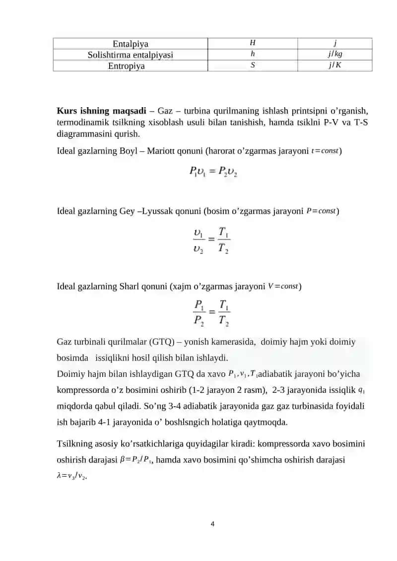 Gaz-Turbina Qurilmalari Kurs ishi 4