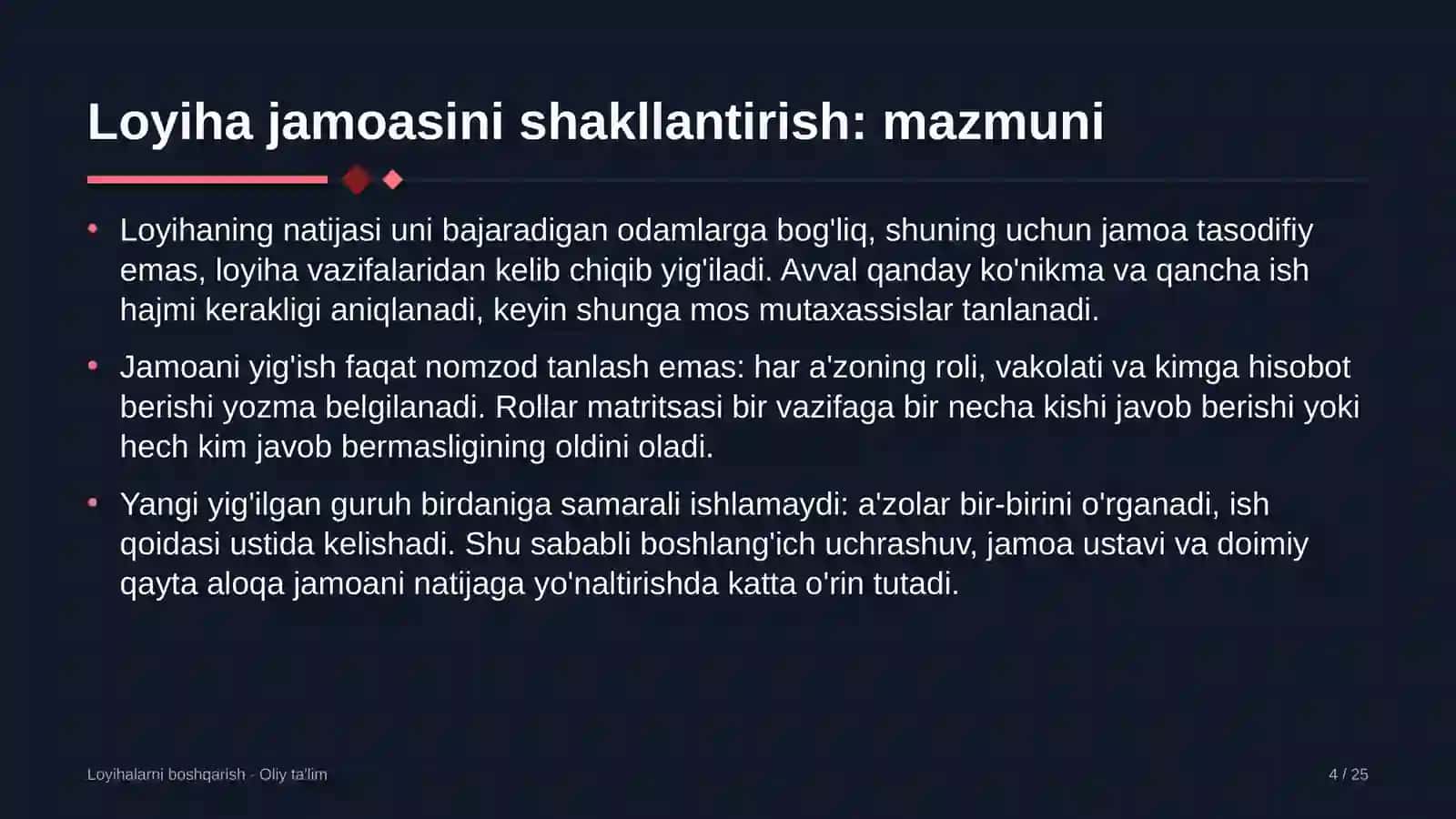 obodonlashtirish boshqarmalarida loyiha jamoasini shakllantirish 2086 4