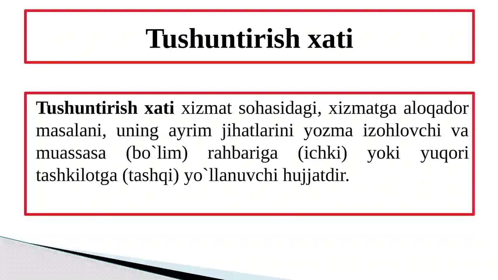 Tushuntirish Xati 4