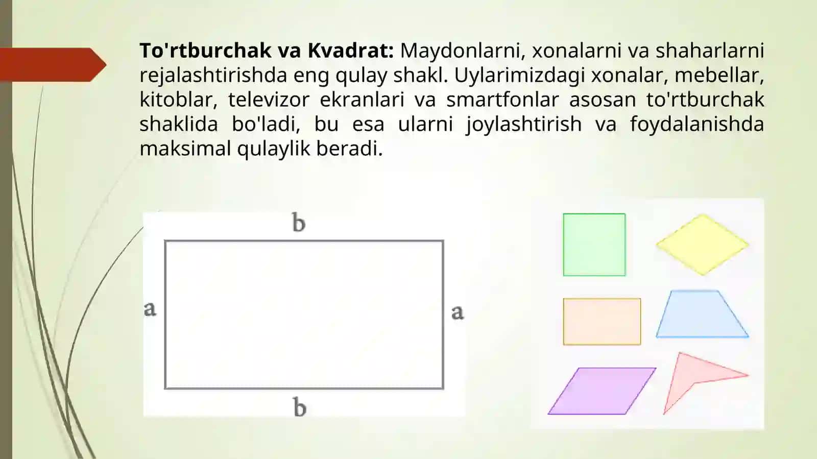 GEOMETRIK SHAkllarning hayotdagi o’rni 4
