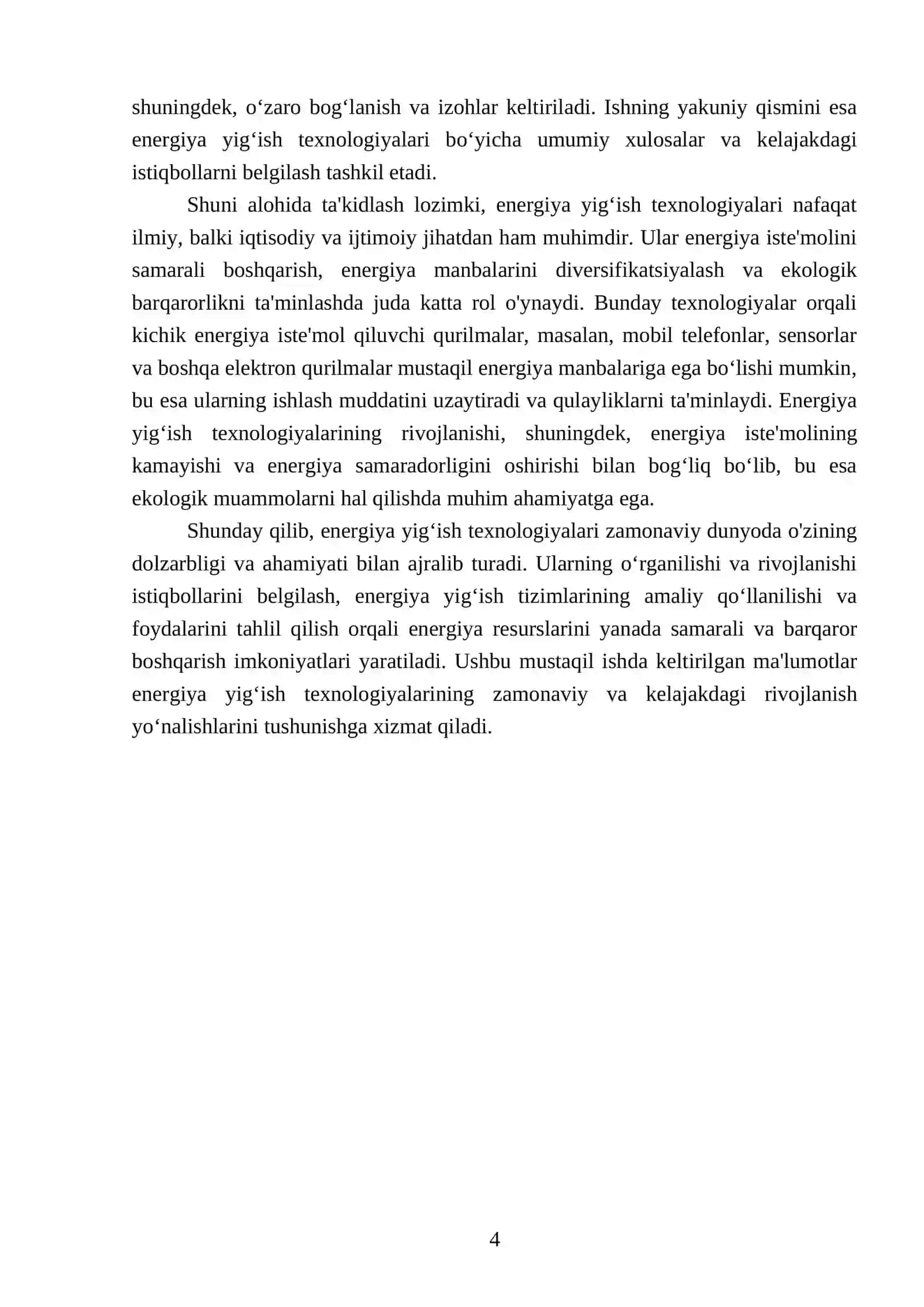 Energiya yig‘ish (Energy Harvesting) texnologiyalari asosida o‘rnatilgan tizimlar 4