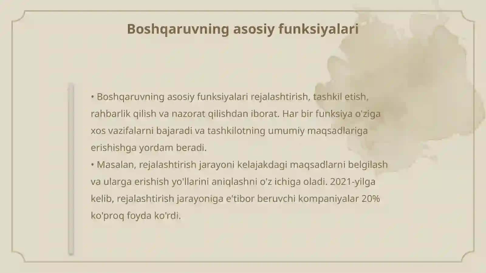Boshqaruv kasbiy mahorati 4